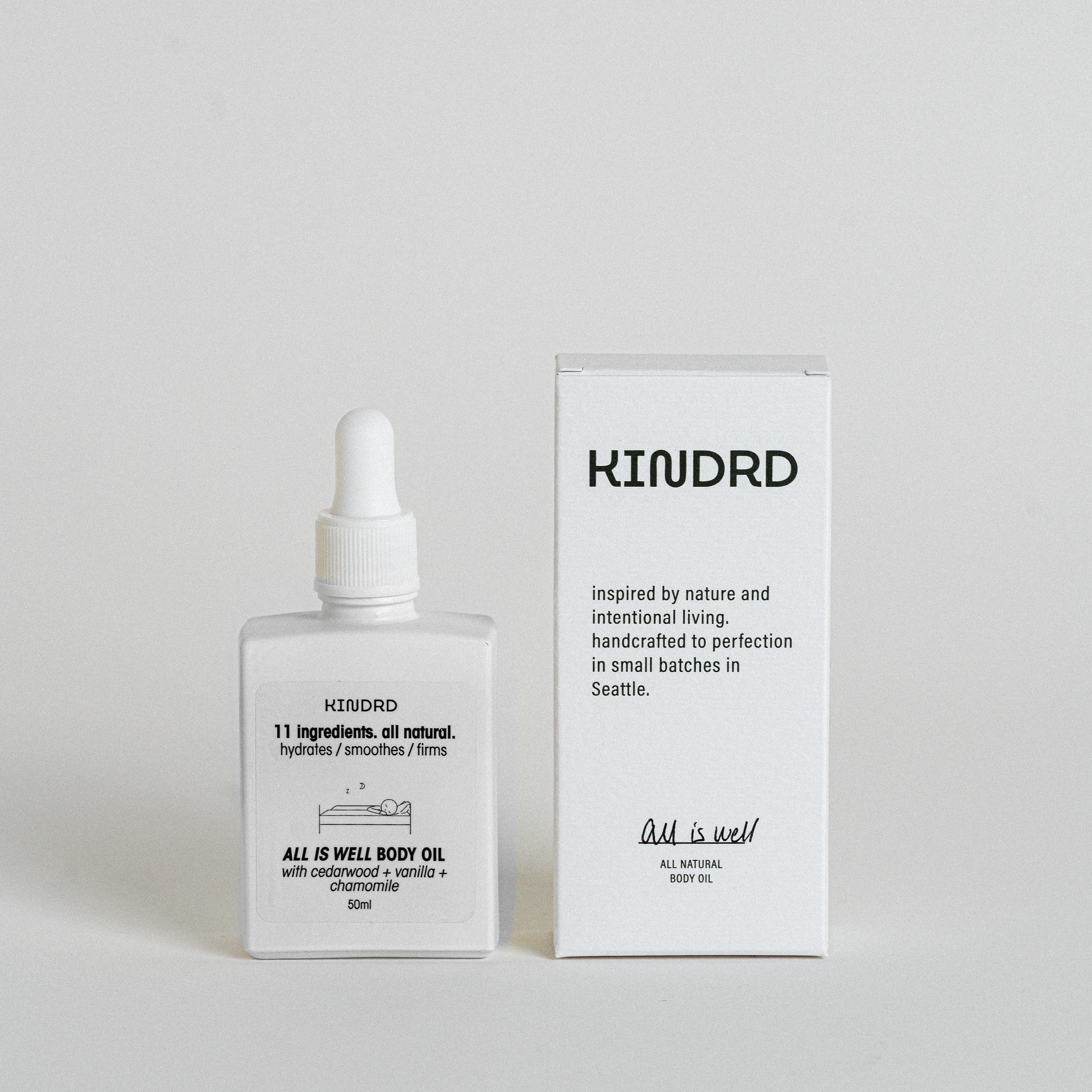 All is Well Body Oil | cedarwood + vanilla + chamomile